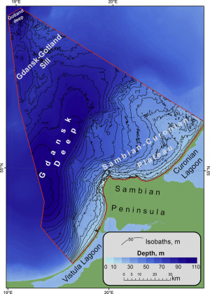 Новая цифровая модель рельефа дна российского сектора юго-восточной части Балтийского моря и база данных однолучевых эхолотных промеров